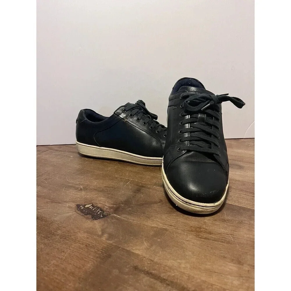 COLE HAAN Shapley Navy Blue Leather Oxford Sneaker Size 9.5 M